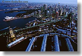 aerials, australia, buildings, cityscapes, horizontal, nite, opera house, structures, sydney, photograph