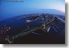 aerials, australia, bridge, dusk, harbor bridge, horizontal, nite, structures, sydney, photograph