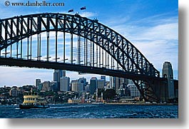 australia, boats, bridge, harbor bridge, horizontal, structures, sydney, photograph