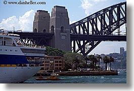 australia, boats, bridge, harbor bridge, horizontal, structures, sydney, photograph