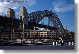 australia, boats, bridge, harbor bridge, horizontal, structures, sydney, photograph
