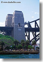 australia, bridge, harbor bridge, structures, sydney, towers, vertical, photograph
