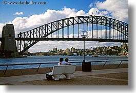 australia, bridge, couples, harbor bridge, horizontal, people, structures, sydney, photograph
