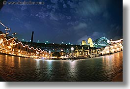 australia, bridge, harbor bridge, horizontal, nite, panoramic, promenade, structures, sydney, photograph