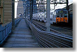 australia, bridge, harbor bridge, horizontal, industrial, structures, sydney, trains, photograph