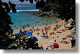 australia, beaches, crowded, crowds, horizontal, manly beach, people, sydney, photograph