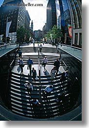 australia, crowds, people, shadows, silhouettes, stairs, structures, sydney, vertical, photograph