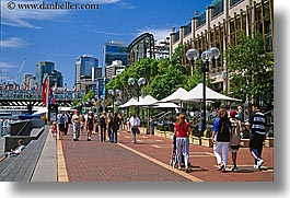 australia, cityscapes, horizontal, pedestrians, people, promenade, sydney, photograph