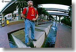 australia, clothes, dans, hats, horizontal, men, people, sidewalks, sydney, water, photograph