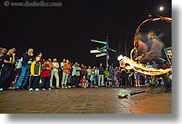 australia, crowds, fire, horizontal, juggler, people, sydney, photograph