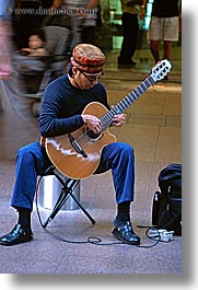 australia, clothes, guitars, hats, instruments, men, music, musicians, people, players, sydney, vertical, photograph