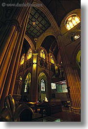 australia, buildings, churches, pews, religious, st marys cathedral, structures, sydney, vertical, photograph