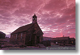 bodie, california, churches, exteriors, ghost town, horizontal, state park, west coast, western usa, photograph