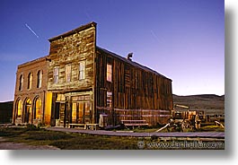 antiques, artifacts, bodie, california, exteriors, ghost town, horizontal, landmarks, nite, north america, old west, stars, state park, united states, west coast, western usa, photograph