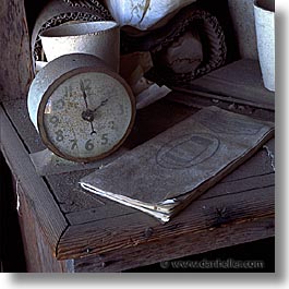antiques, bodie, california, clocks, ghost town, square format, stores, west coast, western usa, photograph