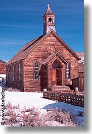 antiques, bodie, california, churches, ghost town, state park, vertical, west coast, western usa, winter, photograph