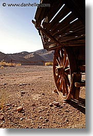 calico, california, old, vertical, wagons, west coast, western usa, photograph
