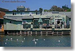 california, capitola, horizontal, restaurants, water, west coast, western usa, photograph