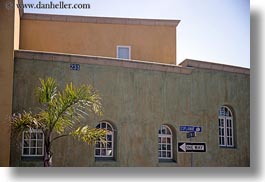 california, capitola, esplanade, horizontal, palms, streets, trees, west coast, western usa, photograph