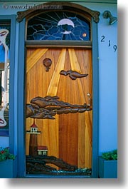 california, capitola, doors, vertical, west coast, western usa, woods, photograph