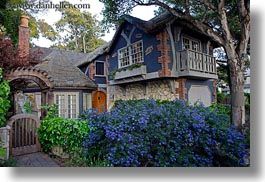 california, carmel, cute, horizontal, houses, little, west coast, western usa, photograph