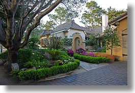 california, carmel, cute, horizontal, houses, little, west coast, western usa, photograph