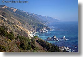 california, coastal views, coastline, horizontal, rockies, west coast, western usa, photograph