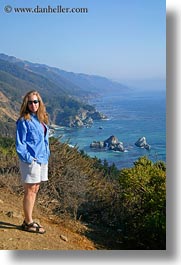 california, coastal views, coastline, jills, people, vertical, west coast, western usa, photograph