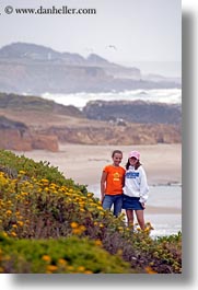 california, childrens, coastal views, flowers, people, vertical, west coast, western usa, photograph