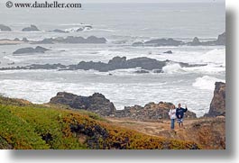 california, childrens, cliffs, coastal views, horizontal, people, west coast, western usa, photograph