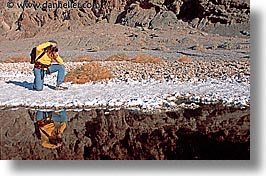 badwater, california, cameras, dans, death valley, horizontal, national parks, photographers, shooting, water, west coast, western usa, photograph