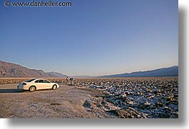 california, cars, course, death valley, devils, devils golf course, golf, horizontal, national parks, west coast, western usa, photograph