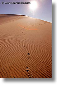 california, death valley, eureka, eureka dunes, footprints, national parks, vertical, west coast, western usa, photograph