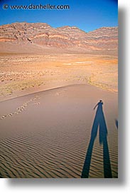 california, death valley, eureka, eureka dunes, national parks, shadows, vertical, west coast, western usa, photograph