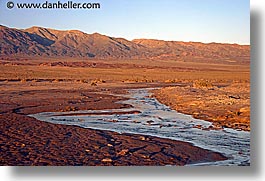 california, creek, death valley, horizontal, national parks, salt, water, west coast, western usa, photograph