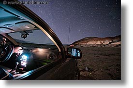 california, cars, death valley, horizontal, long exposure, national parks, nite, star trails, stars, west coast, western usa, photograph