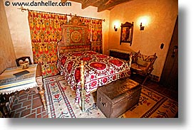 california, death valley, guests, horizontal, interiors, national parks, rooms, scotty's castle, scottys castle, west coast, western usa, photograph