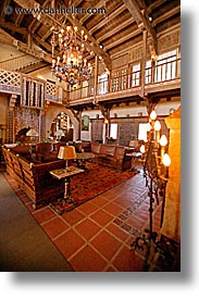 california, death valley, living room, national parks, scotty's castle, scottys castle, vertical, west coast, western usa, photograph