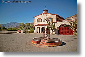 california, castles, death valley, horizontal, main view, national parks, scotty, scottys castle, west coast, western usa, photograph