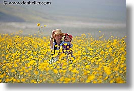 boys, california, childrens, death valley, horizontal, jack and jill, mothers, national parks, people, west coast, western usa, wildflowers, womens, photograph