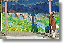 california, ferndale, horizontal, humboldt, murals, west coast, western usa, photograph
