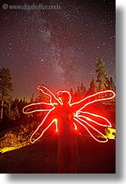 california, flashlight, flashlight painting, galaxy, kings canyon, light streaks, long exposure, milky way, nite, outline, stars, vertical, west coast, western usa, photograph