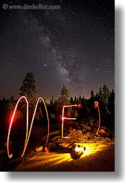 california, flashlight, flashlight painting, galaxy, kings canyon, light streaks, long exposure, milky way, nite, paintings, stars, vertical, west coast, western usa, photograph