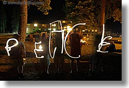 california, flashlight painting, horizontal, kings canyon, light streaks, lights, long exposure, nite, peace, west coast, western usa, photograph