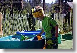 andy, boys, california, childrens, horizontal, kings canyon, people, playing, tub, west coast, western usa, photograph