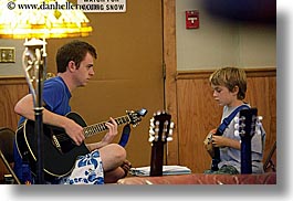 boys, california, childrens, guitars, horizontal, kings canyon, lesson, people, teacher, west coast, western usa, photograph