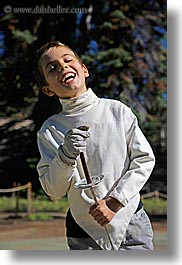 boys, california, childrens, emotions, into, kings canyon, people, singing, smiles, sword, vertical, west coast, western usa, photograph