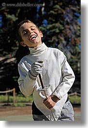 boys, california, childrens, emotions, into, kings canyon, people, singing, smiles, sword, vertical, west coast, western usa, photograph
