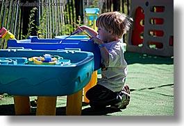 boys, california, childrens, horizontal, jacks, kings canyon, people, playing, tub, water, west coast, western usa, photograph