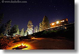 california, horizontal, illuminated, kings canyon, long exposure, nite, paths, stars, trees, west coast, western usa, photograph